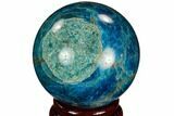 Bright Blue Apatite Sphere - Madagascar #121835-1